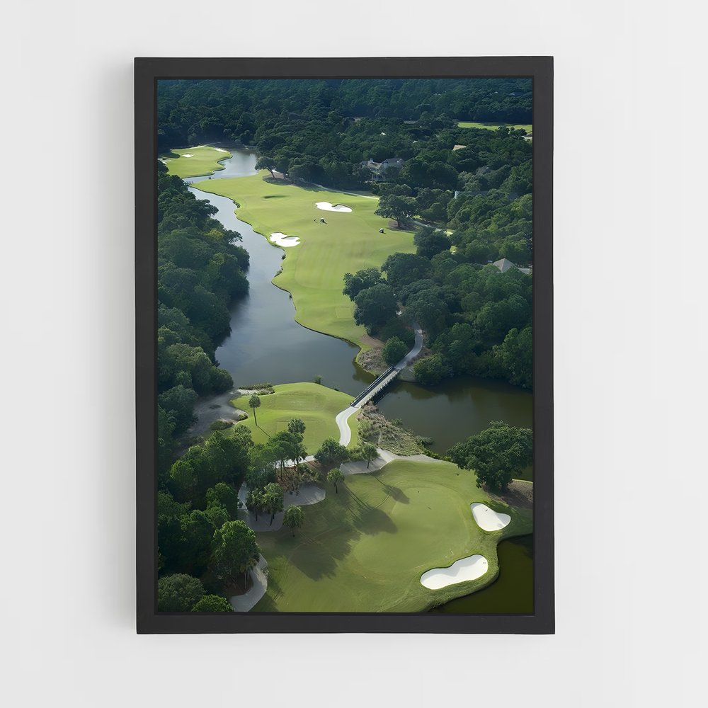 Poster Fairway au Paradis – affiche Golf (vue 2)